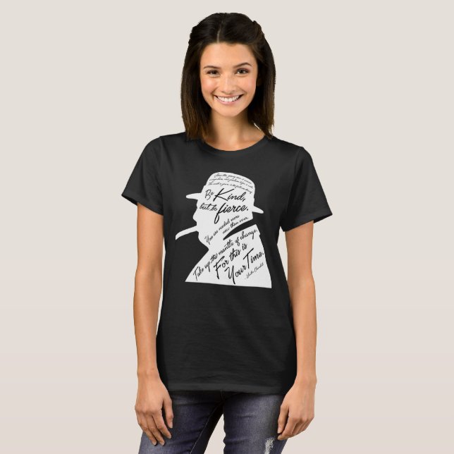 Churchill Women’s Basic Dark T-Shirt (Front Full)
