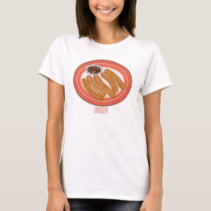 Churro cartoon illustration T-Shirt