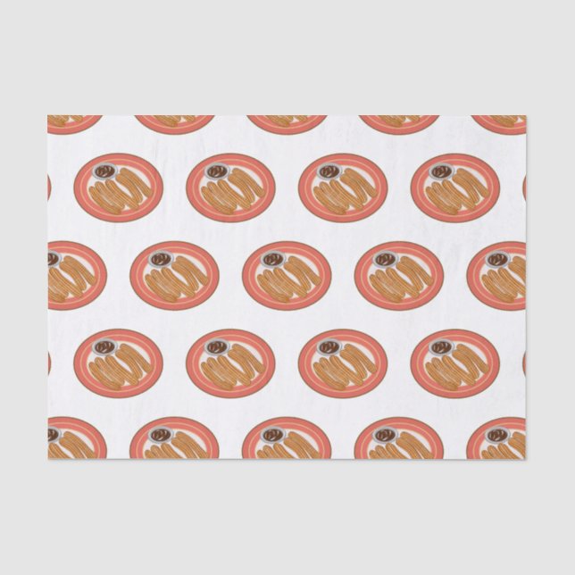 Churro cartoon illustration  tissue paper (Front)