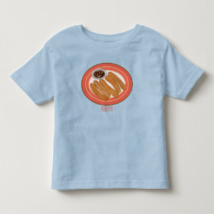 Churro cartoon illustration  toddler t-shirt
