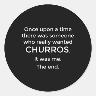 Churro Churros Classic Round Sticker