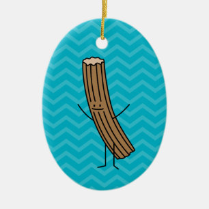 Churro Loves You! Ceramic Ornament