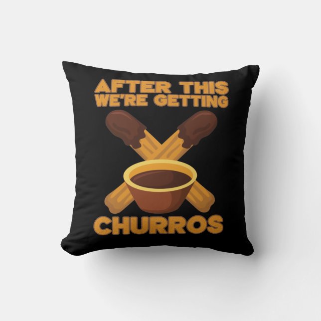 Churros Cinco De Mayo pastry snack Churro lover Throw Pillow (Front)