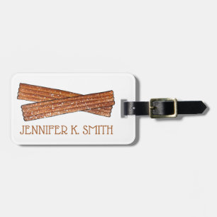 CHURROS Spanish Portuguese Fried Churro Pastry Luggage Tag