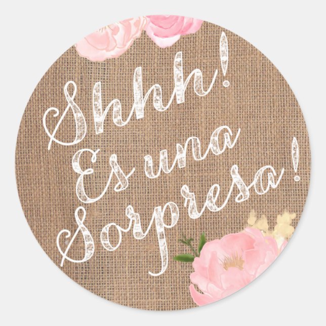 Chut ! Es una Sorpresa ! sticker surprise en españ (Devant)