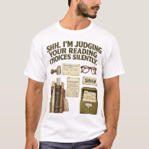 Chut, je juge vos choix de lecture T-shirt drôle
