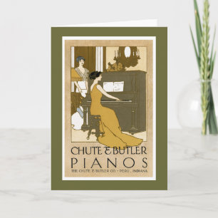 Chute and Butler Pianos Card