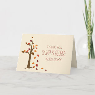 Chute, arbre mariage de automne Merci
