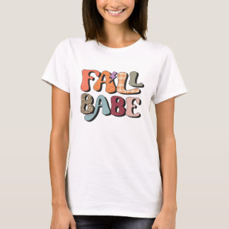 Chute Babe Thanksgiving Automne T-shirt