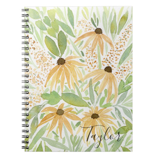 Chute Carnet floral Susans à oeil noir (Devant)