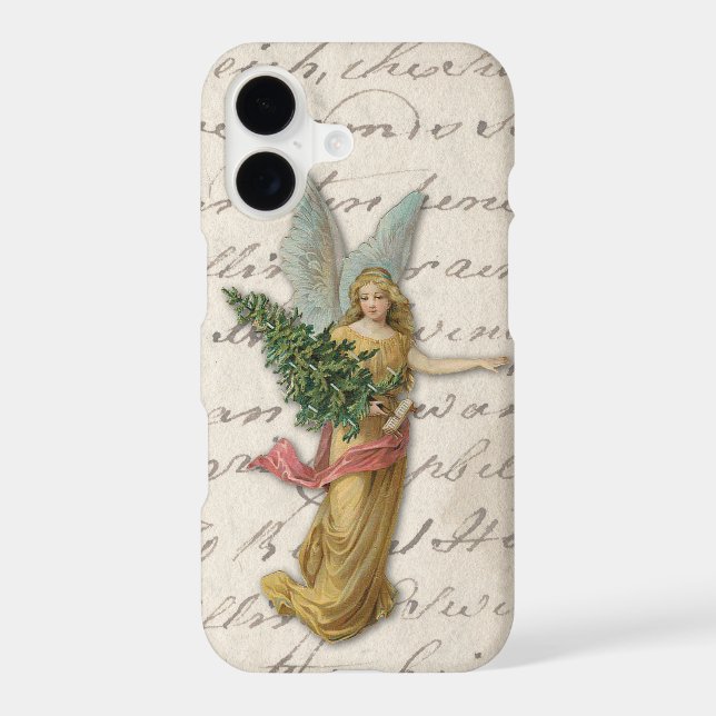 Chute de papier victorienne d'antiquité d'ange (Verso)