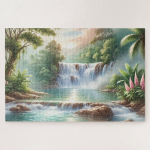 CHUTE D'EAU EN COULEUR D'EAU JIGSAW PUZZLE