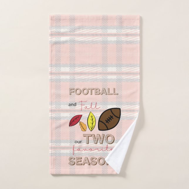 Chute décorative et football (Serviette à main)