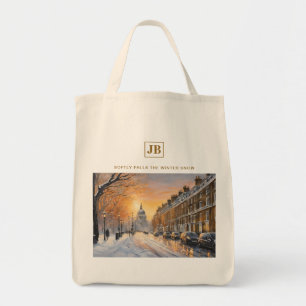 Chute doucement du Sac fourre-tout de neige hivern