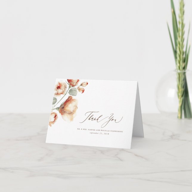 Chute du Merci Mariage Floral (Devant)