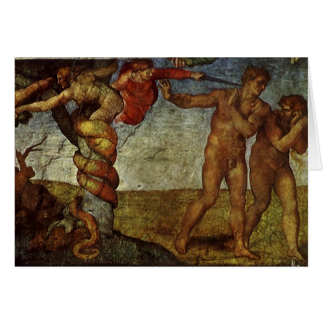 Chute et Expulsion de Michel-Ange, Jardin d'Eden (Devant horizontal)