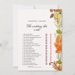 Chute Feuilles Thé Weding Chaussure Carte de jeu