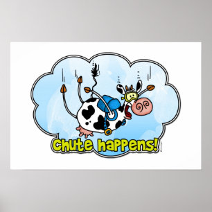 Chute happens small poster