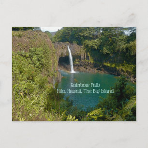 CHUTES DE PLANCHE, HILO, HAWAII, GRANDE ÎLE CARTE