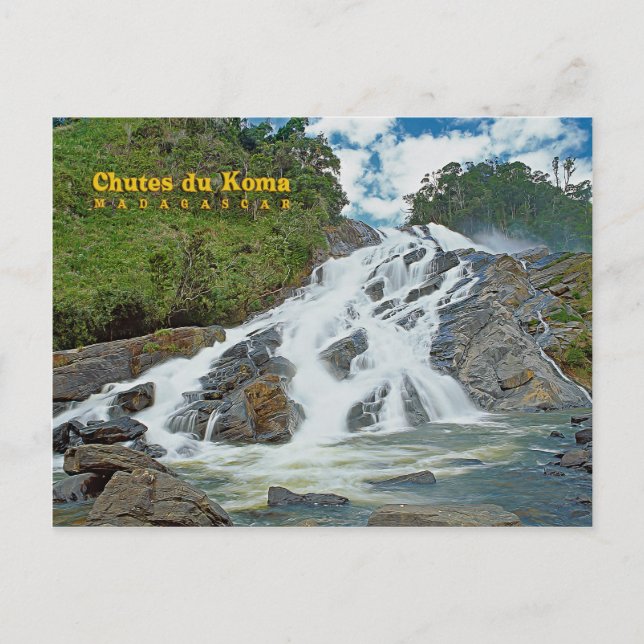 Chutes du Koma, Madagascar Postcard (Front)