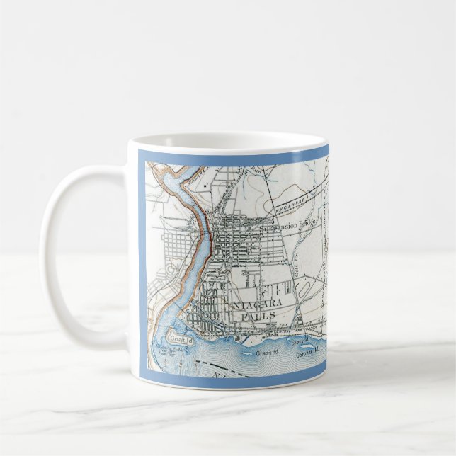 Chutes du Niagara Plan Mug (Gauche)