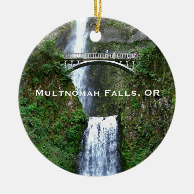 Chutes Multnomah, Oregon Paysage Ornement (Devant)