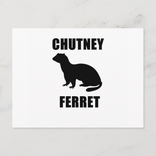 Chutney Ferret Postcard (Front)