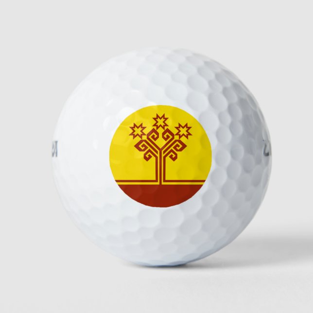 Chuvashia Flag Golf Balls (Front)