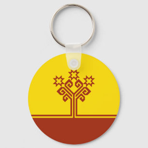 Chuvashia Flag Keychain