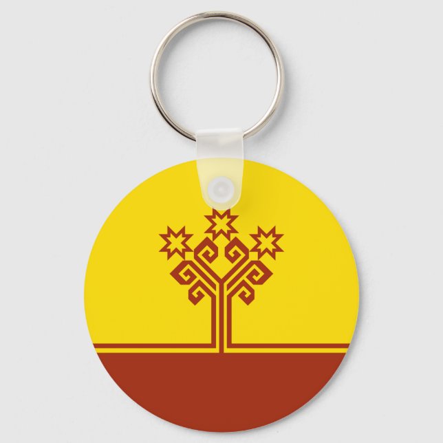 Chuvashia Flag Keychain (Front)