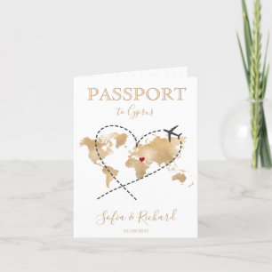 Chypre Mariage Destination Passport Carte du monde