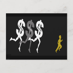 CI Chases Deaf Boy Postcard