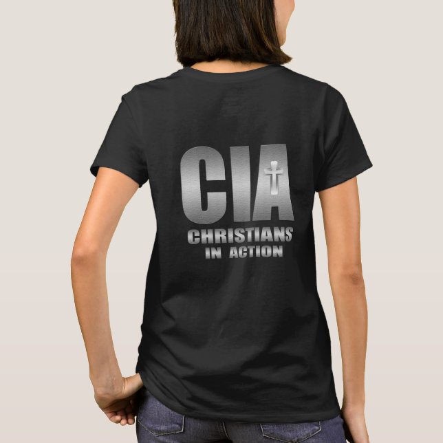 CIA Christians in Action Church Bible Study Group T-Shirt (Back)