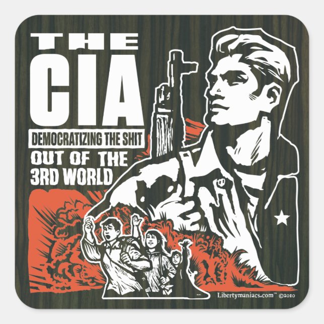 CIA Democratizing the 3rd World Sticker Set (Front)