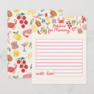 Ciao Baby Advice for Mommy Card Italian Folk Art