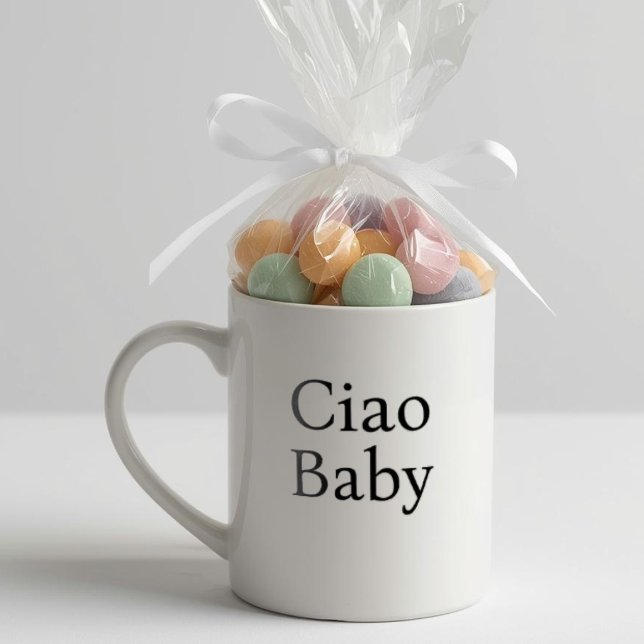 Ciao Baby Chic Baby Shower Keepsake Coffee Mug (Ciao Baby - Baby Shower Chic Favor and Keepsake Mug)