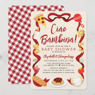 Ciao Baby Invitation Fantaisiste pour Baby Shower