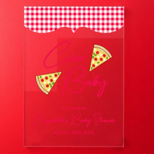 Ciao Baby Italian Baby Shower Acrylic Sign