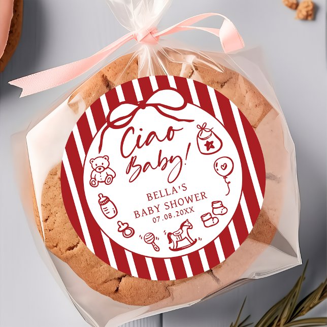 Ciao Baby Italian Baby Shower Sticker (Creator Uploaded)
