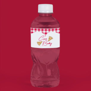 Ciao Baby Italian Baby Shower Water Bottle Label