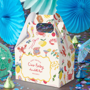 Ciao Baby Italian Themed Baby Shower Med Favor Box