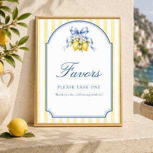 Ciao Baby Lemon Baby Shower Party Favours Sign