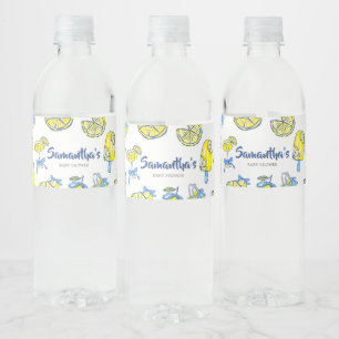 Ciao Baby Lemon Baby Shower Water Bottle Label