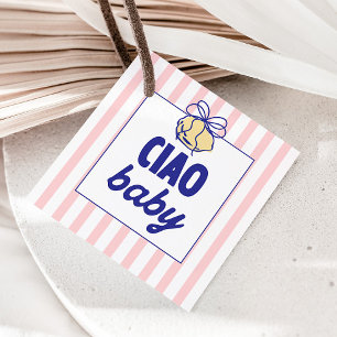 CIAO BABY Lemon Mediterranean Amalfi Pink Favour Tags