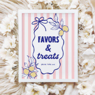 CIAO BABY Lemon Mediterranean Favours & Treats Sig Poster