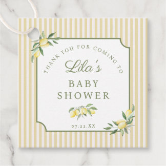 Ciao Baby Lemon Shower Thank You Tag