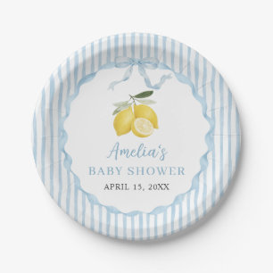 Ciao Baby Lemon Themes Baby Shower Paper Plate
