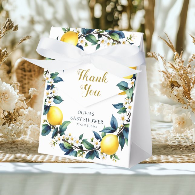 Ciao Baby Lemon Wreath Favor Boxes | Amalfi Citrus (Creator Uploaded)