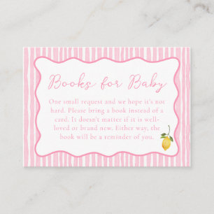 Ciao Baby Pink Italian Lemon Books for Baby Enclosure Card
