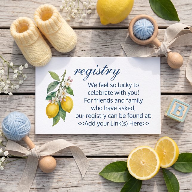 Ciao Baby Shower Registry Insert (Creator Uploaded)